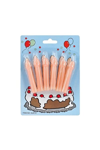Erotica Birthday party candle Top Bottom Set , Erotica, 6 pcs.