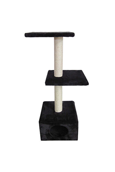 Ebi شجرة خدش القطط الكلاسيكية من بالازو، لون أسود، 30×30×90 سم