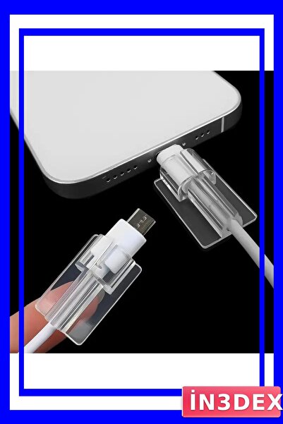 İN3DEX واقي كابل من السيليكون المتين متوافق مع النوع C