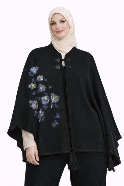 mim eşarp Akmoda Χοντρό Χειμερινό Πλεκτό Μακρύ Πόντσο