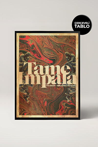 House Gorgeous Tame Impala No:5 Concert Design Poster cu ramă retro