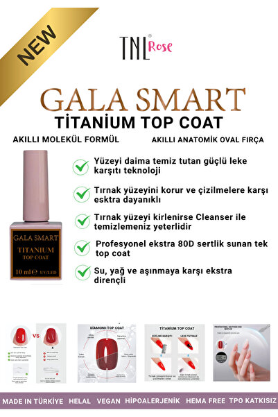 Genel Markalar TNL Rose Titanium Top Coat 10 ML