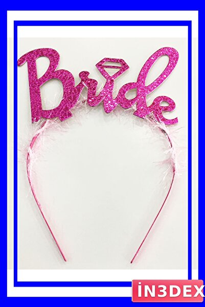 İN3DEX تاج العروس باللون الفوشيا لحفلات توديع العزوبية