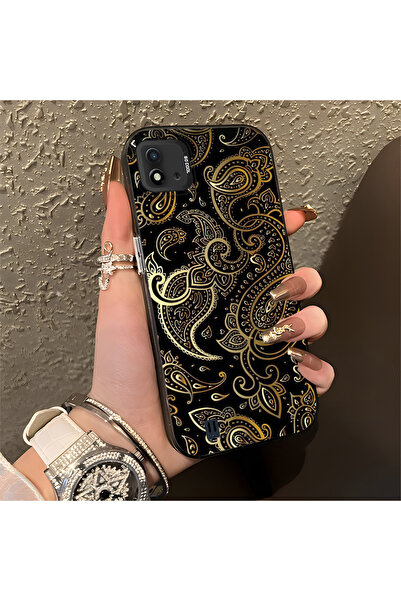 Hontinga حافظة هاتف من السيليكون ذات حافة صلبة ومضادة للسقوط ونمط منحوت متواف...