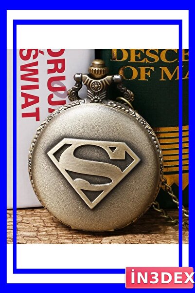 İN3DEX Chain Pocket Watch with Superhero Design