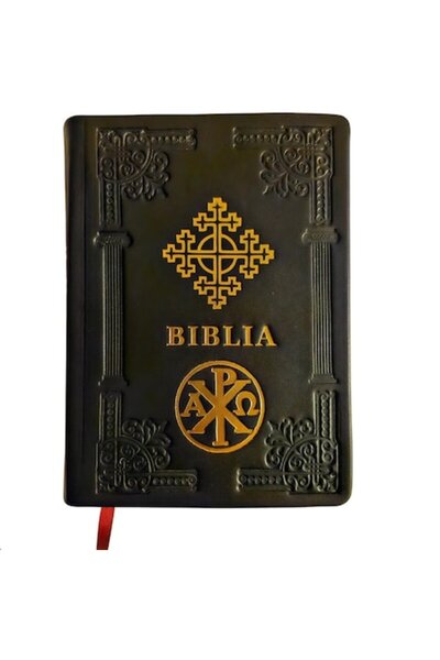Lightstorew Orthodox Bible – Medium Size, Leather Cover, Black