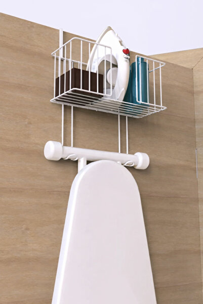 Alper Banyo Paslanamaz Kapı Arkası Ütü ve Ütü Masası Askısı Ütü Düzenleyici R...