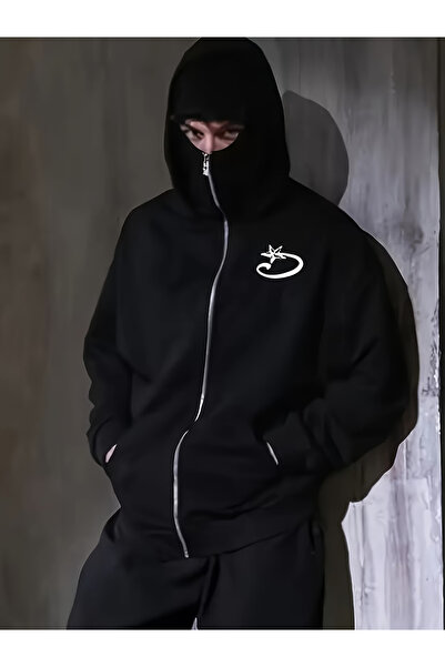 bellanova Full Face Covered Thick Fleece Snow Masked Ninja Unisex Sweatshirt ...