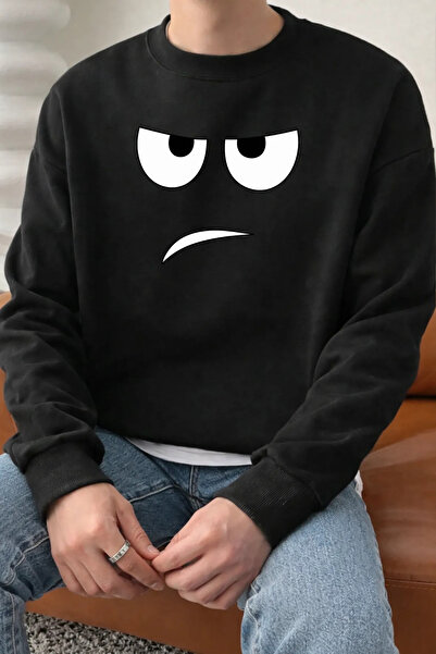 Pink Sky Unisex cu imprimeu guler rotund Swea tricou supradimensionat Bumbac ...