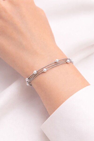 ODM Brățară din argint 925 P14B223 cu perle