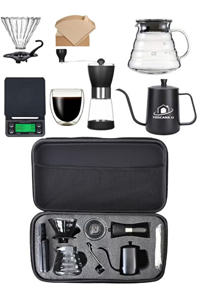 TOSCANA U V60 Coffee Set, Manual Coffee Accessories Kit, All in a Portable Tr...