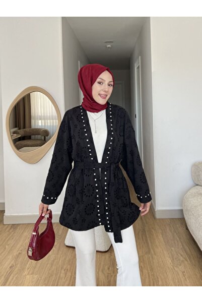 Nsade Кимоно с подплатени камъни Fisto | Елегантно и скромно кимоно с колан