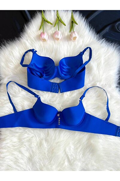 Hirazenmoda Women's Laser-Cut Lightweight Hand-Supported Soft Bra with Stone ...