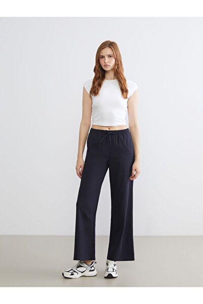LC Waikiki Elastic Waist Wide Leg Women's Trousers