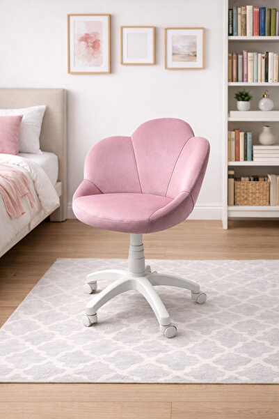 KUZEYSANDALYE Papatya Beyaz Ayaklı Çalışma Sandalyesi Yetişin ve Çocuk Bilgis...