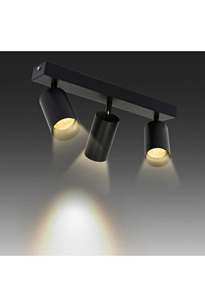 RİOLİGHT MODERN1 SİYAH MUTFAK,SALON,GİYİNME ODASI,CAFELER İÇİN METAL 3LÜ LED ...