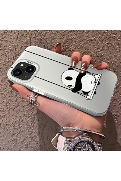 Hontinga Case Compatible with iPhone 13 Silicone Edge Hard Back Anti-Fall Pan...