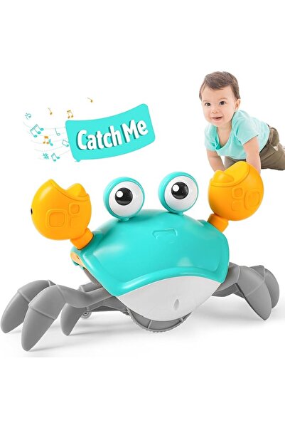 Generic Crawling Crab Baby Toy, Interactive Infant Tummy Time Crab with Music...