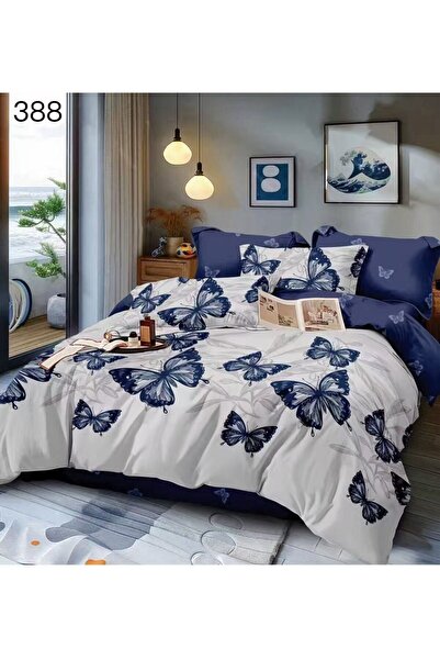 ANATOLIATEKSTILE Finet Bed Linen 6 Pieces, Complete Matrimonial Set, Modern M...