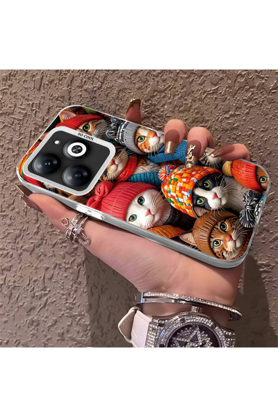 Hontinga حافظة متوافقة مع هاتف Infinix Hot 40i، حافة من السيليكون، ظهر صلب، م...