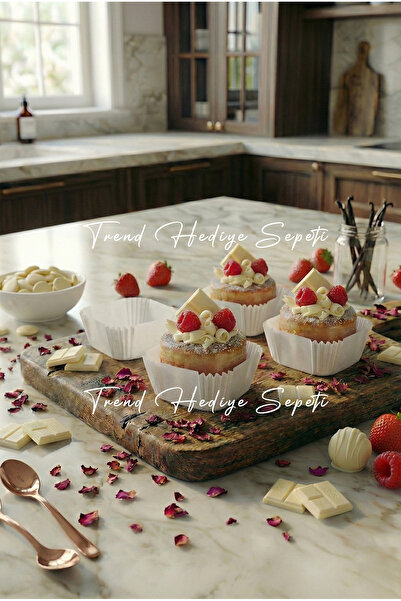 Trend Hediye Sepeti Mini Square Cupcake Capsule - Oil-Proof Premium Disposabl...