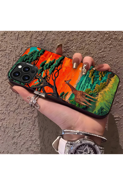 Hontinga حافظة متوافقة مع هاتف iPhone 15 Pro، مصنوعة من السيليكون بحافة صلبة ...