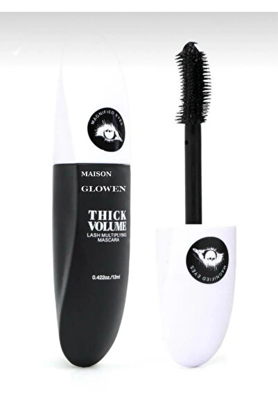 MAISON GLOWEN Hacim Veren Kirpik Kaldırma Etkili Siyah Maskara