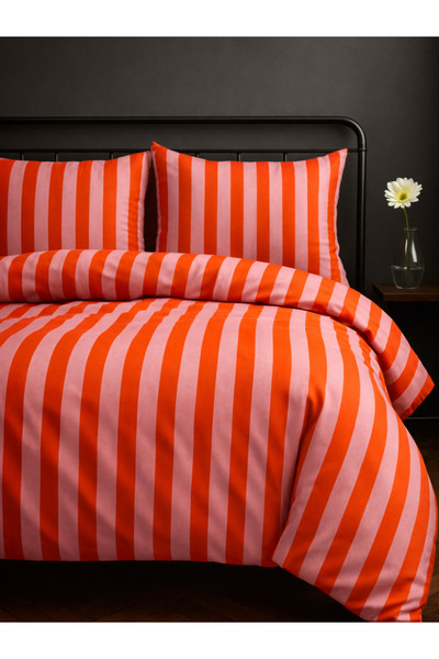 Tabu Home Ranforce Turuncu Tek Kişilik Nevresim Seti