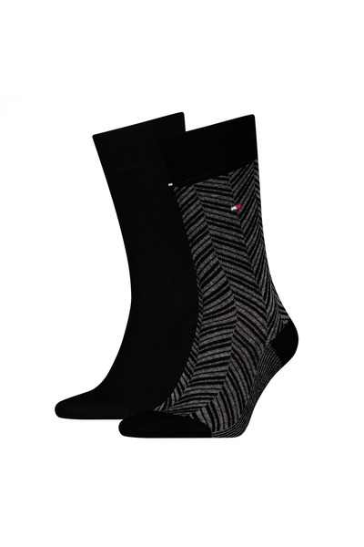 Tommy Hilfiger TH MEN SOCK 2P IRREGULAR HERRING Erkek Beyaz Çorap - S701236309