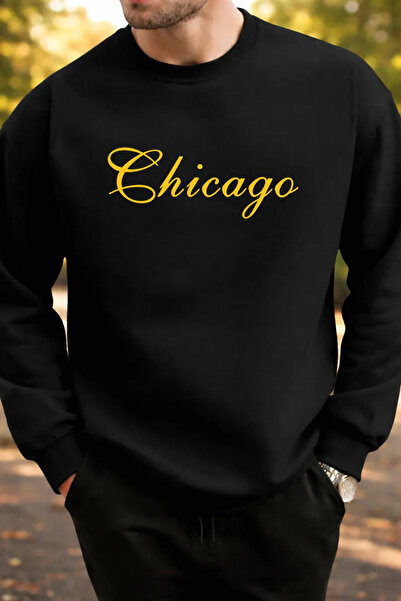 Pink Sky Unisex Printed Crew Neck Sweatshirt Oversized Cotton Daily Comfortable