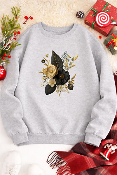 Pink Sky Unisex cu imprimeu guler rotund Swea tricou supradimensionat Bumbac ...