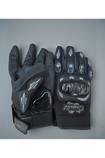 lstri Motorcycle Gloves Protected Long Model Motor Gloves with Labels