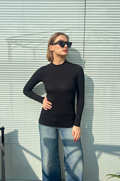 ModaPlaza Half Turtleneck Bodysuit 19939