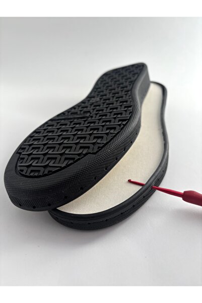 Crochet Decor Navy Sole with Holes for Crocheted Shoes - Black, size 34 (insi...