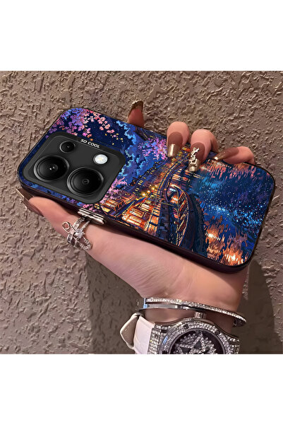 Hontinga حافظة متوافقة مع هاتف Redmi Note 14S مصنوعة من السيليكون بحافة صلبة ...