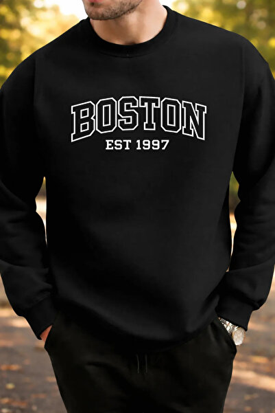 Pink Sky Φούτερ Unisex με τύπωμα με λαιμόκοψη oversized βαμβακερό καθημερινό ...