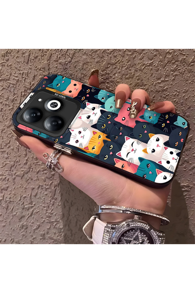 Hontinga حافظة متوافقة مع هاتف Infinix Smart 8/8 Pro، مصنوعة من السيليكون بحا...