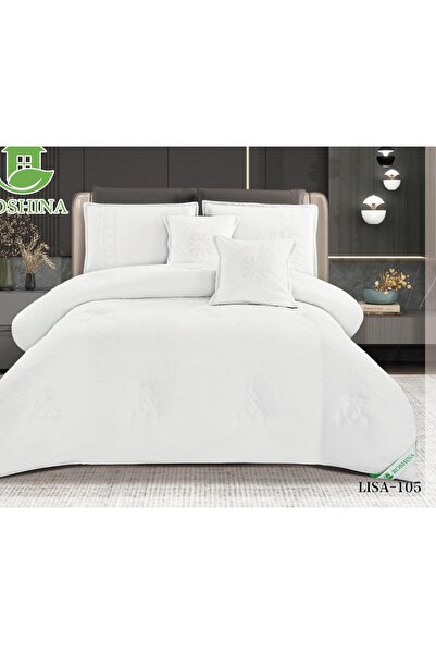 alzawia مفرش نفرين مايكروفايبر صيفي قماش بارد 8قطع لحاف مقاس 230×250سم