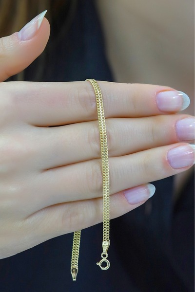 aytekgold 14 Ayar Viyana Örgü Hasır Bileklik