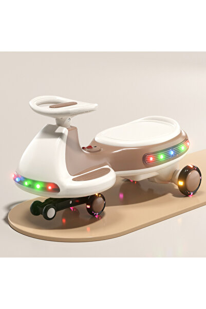 Toybox سيارة أرجوحة للأطفال، مزودة بإضاءة وموسيقى، تعمل ببطارية 12 فولت، عالي...