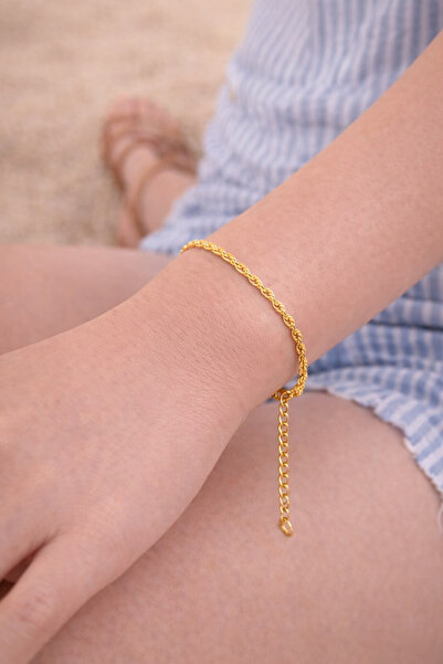Arvital Stainless Steel Twisted Rope Chain Bracelet Adjustable Women's Bracel...