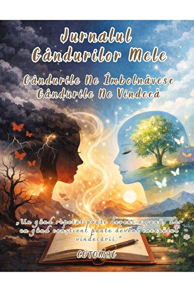 Cotomag My Thoughts Journal - Thoughts Make Us Sick - Thoughts Heal Us / Prac...