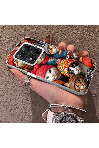 Hontinga حافظة متوافقة مع هاتف Poco X7 5G مصنوعة من السيليكون بحافة صلبة ومضا...