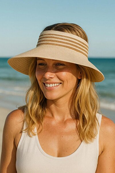 keisy Women's Straw Visor Tennis Visor Hat