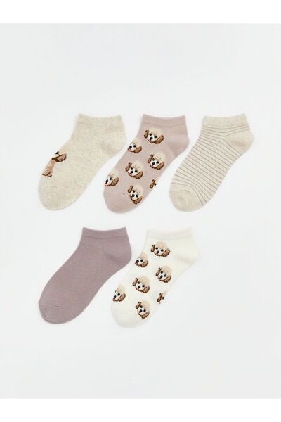 LC Waikiki Ciorapi cu modele pentru femei, pachet de 5