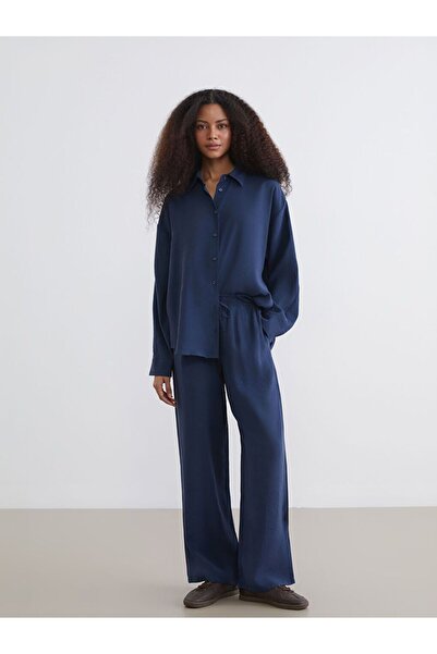 LC Waikiki Wide Leg Women's Trousers with Elastic Waist