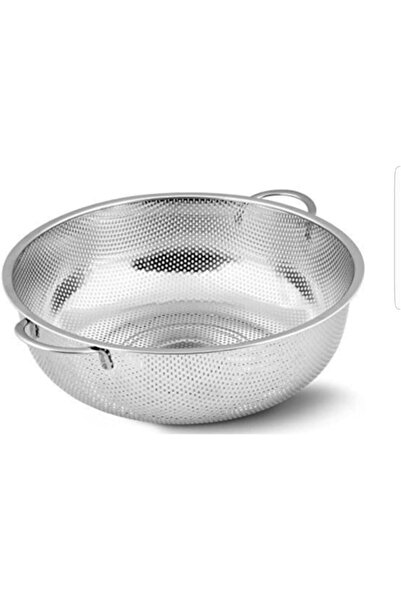 LeylArt 26 cm metal handled pasta strainer
