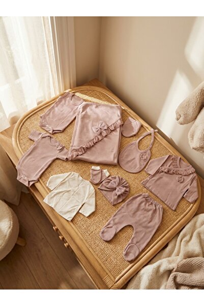Zıpır Baby %100 pamuklu 10'lu hastane çıkış seti