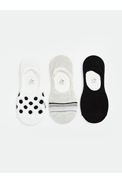 LC Waikiki Patterned Women's Ballerina Socks 3-Pack