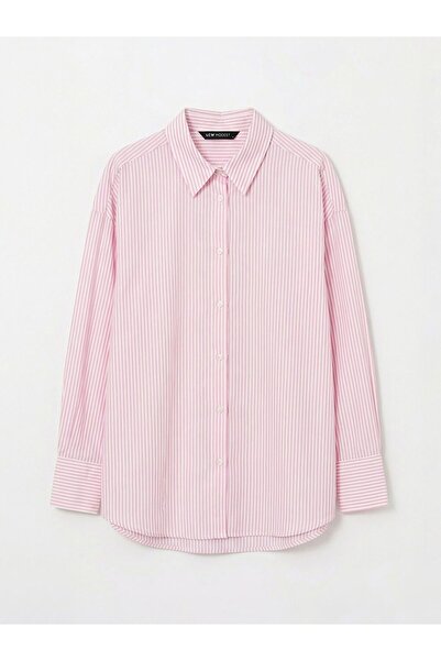 LC Waikiki قميص أكسفورد نسائي مخطط